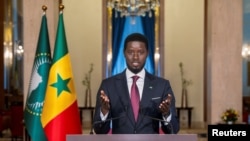 Le président sénégalais Bassirou Diomaye Faye au palais présidentiel de Dakar, le 3 avril 2024. REUTERS / Abdou Karim Ndoye