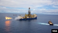 Barco da Anadarko a testar poço de gás ao largo do norte de Moçambique (Foto Anadarko)