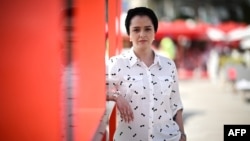 La actriz iraní Taraneh Alidoosti posa durante una sesión de retratos al margen de la 75ª edición del Festival de Cine de Cannes, en el sur de Francia, el 26 de mayo de 2022.