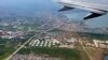 A fuel terminal is seen from a plane in Port-au-Prince, Haiti, Nov. 4, 2022. 