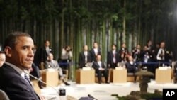 President Barack Obama at the Leaders Retreat at the APEC summit in Yokohama, Japan, Saturday, Nov. 13, 2010.