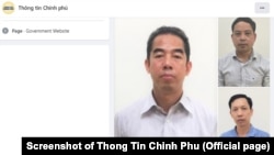 អនុរដ្ឋមន្ត្រីការបរទេស លោក To Anh Dung (រូបធំ) ត្រូវបានចាប់ខ្លួនកាលពីថ្ងៃទី១៤ ខែមេសា ឆ្នាំ២០២២ ចំពោះការទទួលសំណូក។