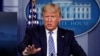 President Donald Trump speaks about the coronavirus in the James Brady Briefing Room, Monday, March 23, 2020, in Washington. (AP Photo/Alex Brandon)