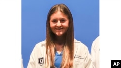 Esta imagen, sin fecha, proporcionada por la Universidad de Augusta muestra a Laken Hope Riley. La estudiante de enfermería cuyo cuerpo fue encontrado en el campus de la Universidad de Georgia tras salir a correr.