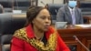 Monica Mutsvangwa, Zimbabwe information minister told reporters on August 11, 2021 in Harare that the government had noticed a decline of new COVID-19 cases. (Columbus Mavhunga/VOA)