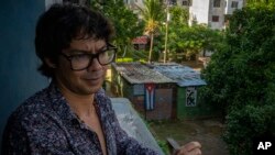 Yunior García, positor al gobierno cubano, quien convocó a una marcha pacífica para el 15 de noviembre de 2021 en La Habana, Cuba, pero fue abortada por las autoridades de la isla. [Foto de archivo]