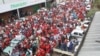 Opposition protesters march demanding the resignation of President Robert Mugabe in Harare, Zimbabwe, March, 14, 2016. Mugabe, 92, is one of Africa’s longest-serving leaders. He recently announced he will run for re-election in 2018.