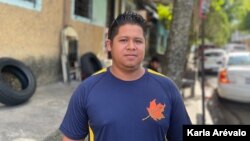 Juan Samuel Meléndez, habitante de Nuevo Cuscatlán, ve favorable la gestión de Bukele al frente de la presidencia de El Salvador. [Fotografía Karla Arévalo / VOA]