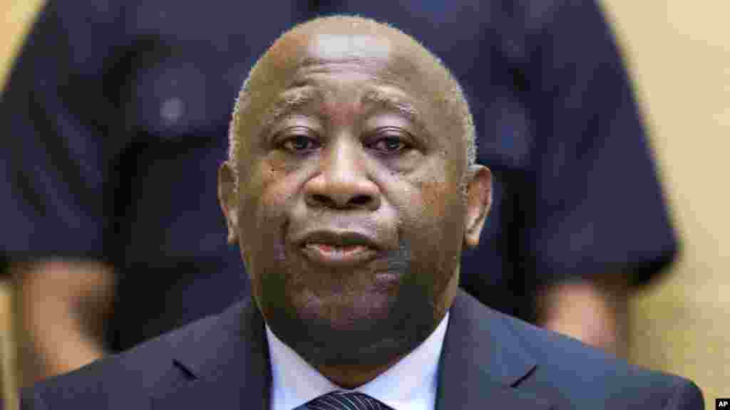 L’ex-président Laurent Gbagbo lors d’une audience de confirmation des charges à la Cour pénale international à La Haye, 19 février 2013.