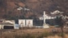 중국 단둥에서 바라본 북한 신의주.