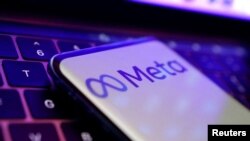 Logo Meta dalam sebuah ilustrasi yang diambil, 22 Agustus 2022. (Foto: REUTERS/Dado Ruvi)