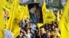 Warga Palestina Rayakan Hari Jadi Fatah di Gaza