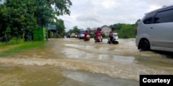 Banjir mulai surut pada Senin (2/1) di lima kecamatan di Kabupaten Pati, Jawa Tengah.foto BPBD Kab Pati