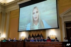 Snimak razgovora Ivanke Trump sa članovima Komisije za događaje 6. januara emitovan je tokom pretresa u četvrtak uveče.