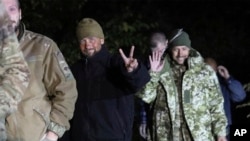 Ozod etilgan ukrainalik harbiy asirlar