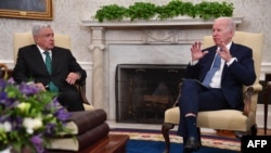 Presidenti Joe Biden në takim me homologun meksikan, Lopez Obrador