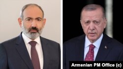 Հայաստանի վարչապետ Նիկոլ Փաշինյանն ու Թուրքիայի նախագահ Ռեջեփ Թայիփ Էրդողանը