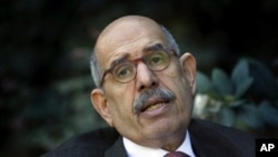 Mohamed ElBaradei, tokoh simbolis Front Penyelamatan Nasional yang beroposisi, menyebut pemilu parlemen mendatang “aksi penipuan” (Foto: dok). 