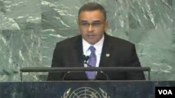 Funes, salvadorean president, Sep 23, 2011, UN
