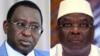 This combination of two file pictures shows (at L) Malian presidential candidate, Soumaila Cisse, and (at R) Malian presidential candidate Ibrahim Boubacar Keita, dubbed IBK. 
