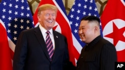 President Donald Trump meets North Korean leader Kim Jong Un, Feb. 27, 2019, in Hanoi. 