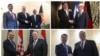 وزیر خارجه آمریکا در روز نخست کنفرانس با مقامات آلمان، افغانستان، کرواسی و نخست وزیر اقلیم کردستان عراق دیدار کرد. 