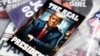 Mercancía con la imagen del expresidente de EEUU Donald Trump a la venta antes de un mitin en el Centro de Eventos Terrace View en Sioux Center, Iowa, el viernes 5 de enero de 2024. 