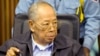In this Nov. 23, 2011 file photo released by the Extraordinary Chambers in the Courts of Cambodia, former Khmer Rouge Foreign Minister Ieng Sary sits during the third day of a trial of the U.N.-backed war crimes tribunal in Phnom Penh, Cambodia.
