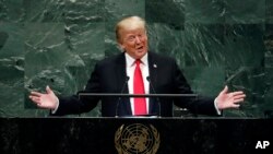 AQSh Prezidenti Donald Tramp BMT minbarida