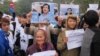 A rally supporting Le Quoc Quan, Hanoi, Vietnam, Feb. 18, 2014. (Marianne Brown for VOA)