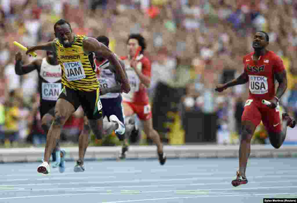 Usain Bolt, un spécialiste du sprint, est sextuple champion olympique. Photo prise au stadium Luzhniki à Moscou Le 18 août 2013. REUTERS/Dylan Martinez
