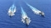 Militer Yunani dan sekutu-sekutunya mengadakan latihan perang di Laut Tengah, hari Rabu (26/8).