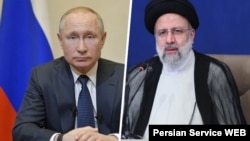 ابراهیم رئیسی و ولادیمیر پوتین، روسای جمهوری ایران و روسیه.