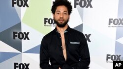 FILE - Actor and singer Jussie Smollett attends the Fox Networks Group 2018 programming presentation after party at Wollman Rink in Central Park on May 14, 2018, in New York.