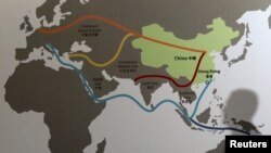 (资料照）一带一路示意图
