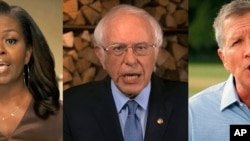 Tres de los principales oradores de la primera noche de la Convención Demócrata, la ex primera dama Michelle Obama, el senador Bernie Sanders y el ex gobernador de Ohio John Kasich, pronunciaron sus discursos de forma virtual.