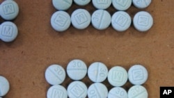 FILE - Fentanyl pills are shown in this undated photo.