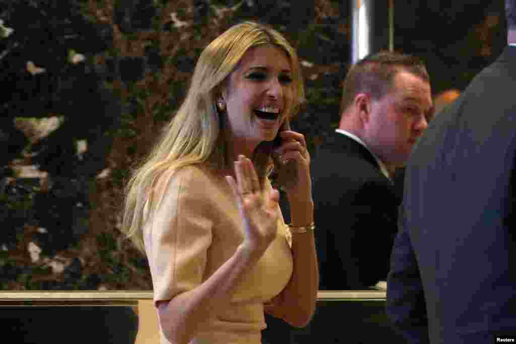 Republican President-elect Donald Trump's daughter Ivanka Trump is a member of the transition team.