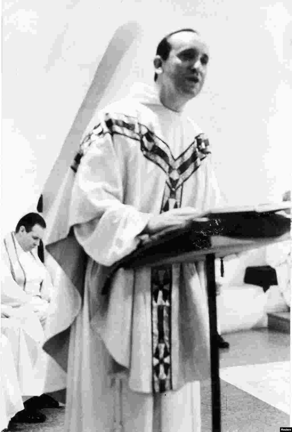 Jorge Bergoglio is pictured in this undated handout photo courtesy of Clarin.