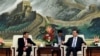 菲律宾总统杜特尔特在北京人民大会堂会见中国人大委员长张德江（2016年10月20日）