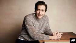 Jake Gyllenhaal poses for a portrait to promote the film "Velvet Buzzsaw" at the Salesforce Music Lodge during the Sundance Film Festival, Jan. 27, 2019, in Park City, Utah. 