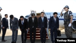 韩国总统代表团2018年9月5日启程前往平壤（韩通社）