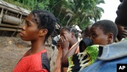 Un groupe de femmes à Kananga, Kasaï occidental, 4 août 2007. 