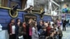 Children Ogle at Floats for Thanksgiving Day Parade