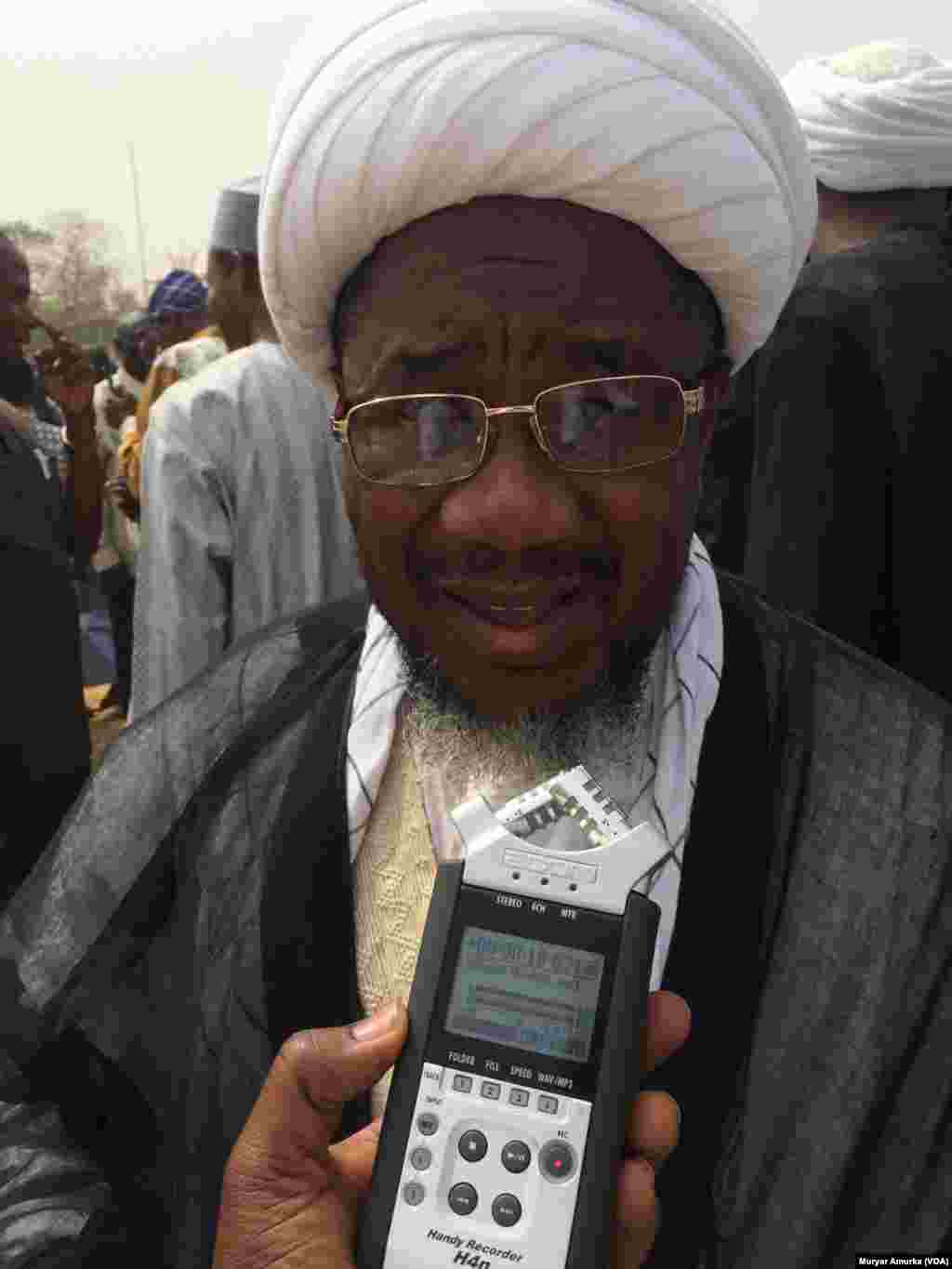 ABUJA: Zanga Zanga 'yan Shi'a a Abuja. Sheikh Adamu tsohon jagoran 'yan shi'an Jos na jihar Filato, Disemba 13, 2017