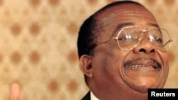 Antoine-Gabriel Kyungu wa Kumwanza, président de l'Union nationale des fédéralistes du Congo (Unafec)