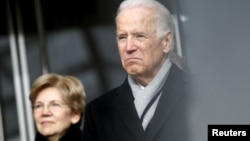 El exvicepresidente de EE.UU. Joe Biden y la senadora Elizabeth Warren encabezan las encuestas para la nominación presidencial demócrata.