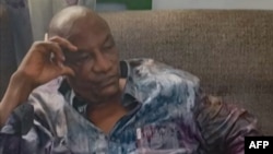 Le président de la Guinée, Alpha Condé, après sa capture par des putschistes, le 5 septembre 2021.