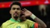 ARCHIVO - El centrocampista de Brasil, Lucas Paqueta, celebra el tercer gol de su equipo durante el partido amistoso de fútbol entre España y Brasil en el estadio Santiago Bernabéu de Madrid, el 26 de marzo de 2024.