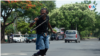 Semáforos de Managua reflejan la crisis de desempleo en Nicaragua